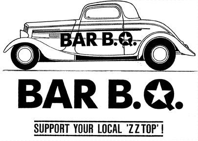 BAR B.Q. Aufkleber